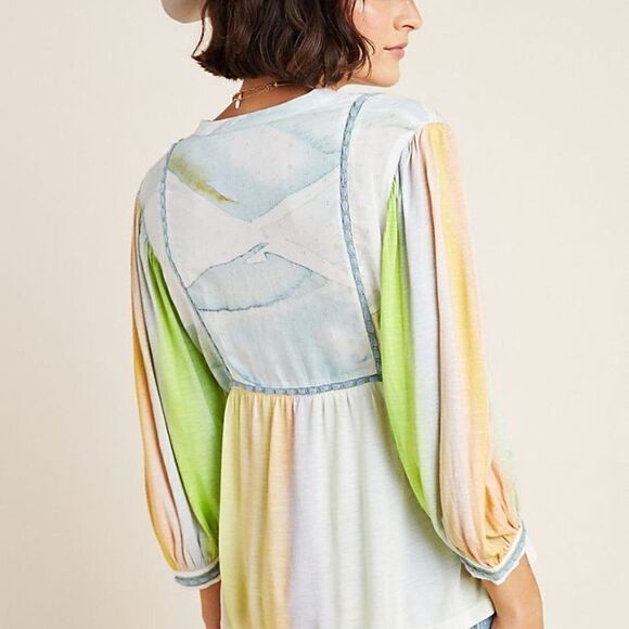 ANTHROPOLOGIE Blank Renata Tie Dyed Top - Picture 3 of 12